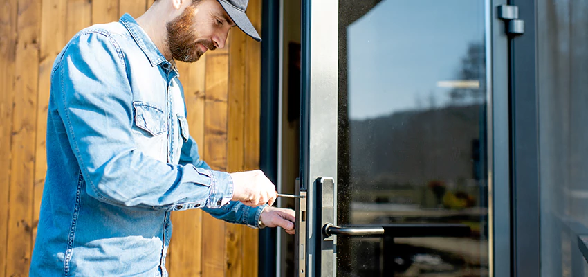 Frameless Glass Storefront Door Locks Replacement in Redwood City, CA
